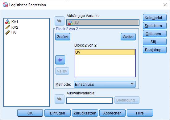Grafik Logistische Regression Dialog4